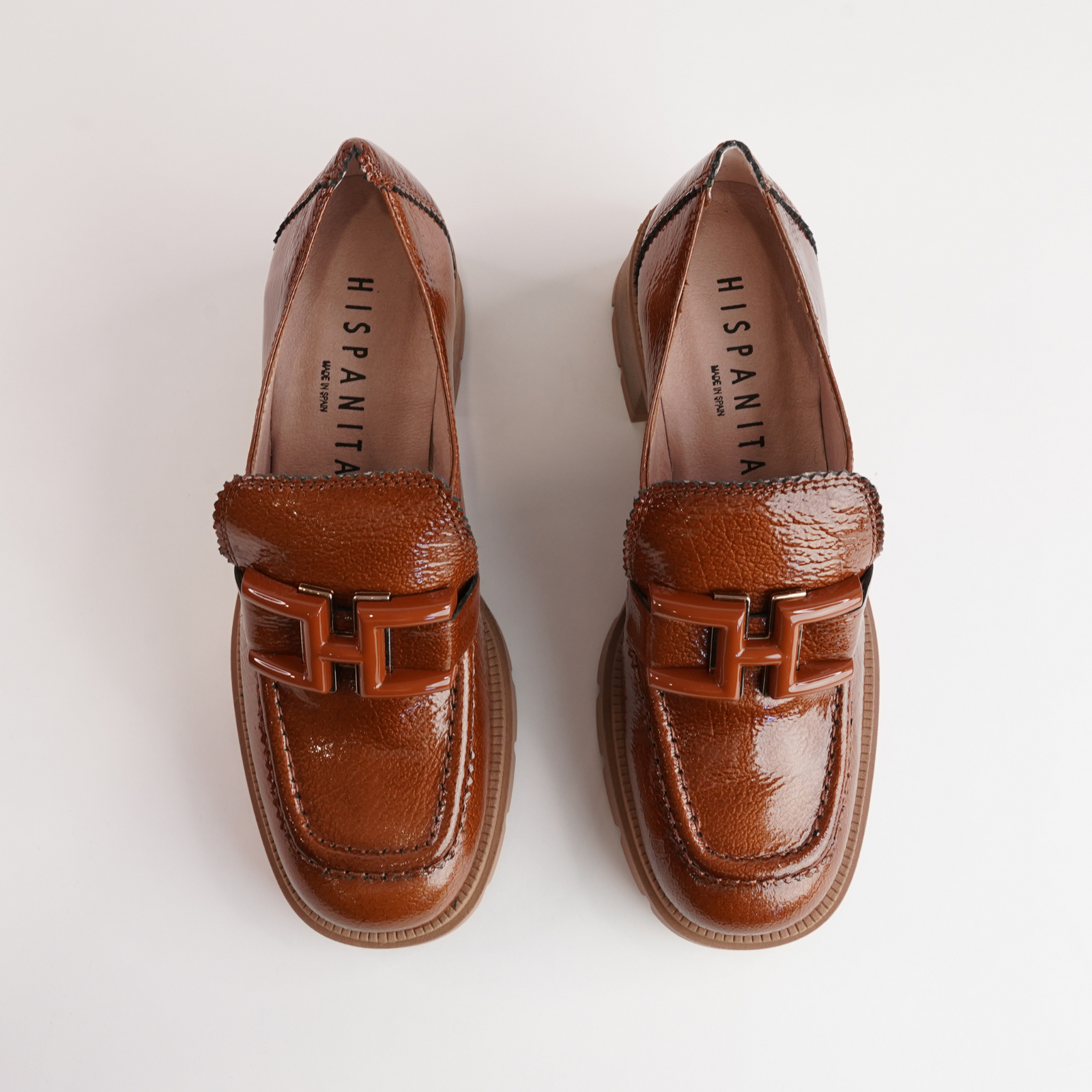 Hi243604 Cuero Patent Leather Heels