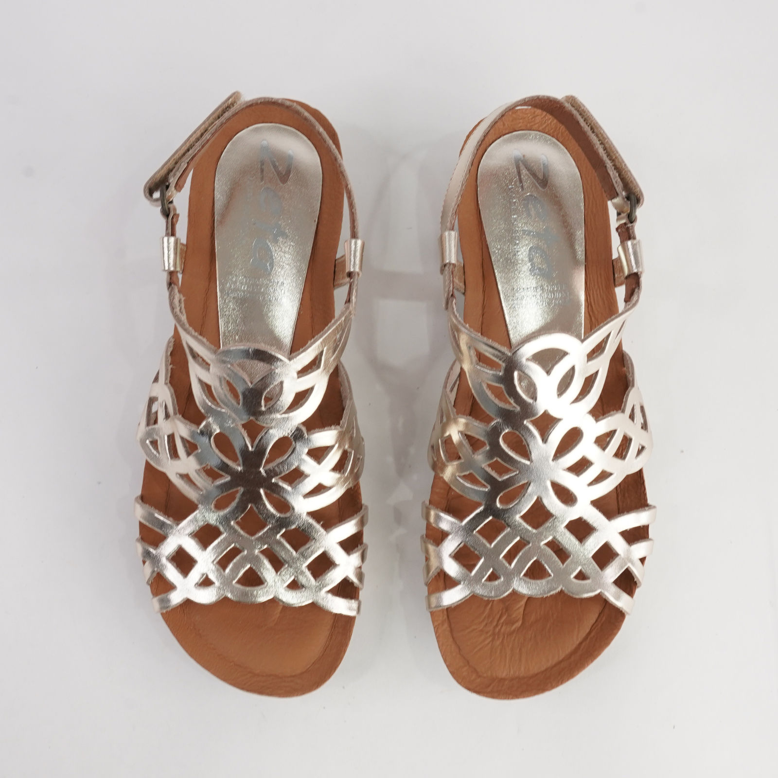 Izabel Champagne Leather Sandals