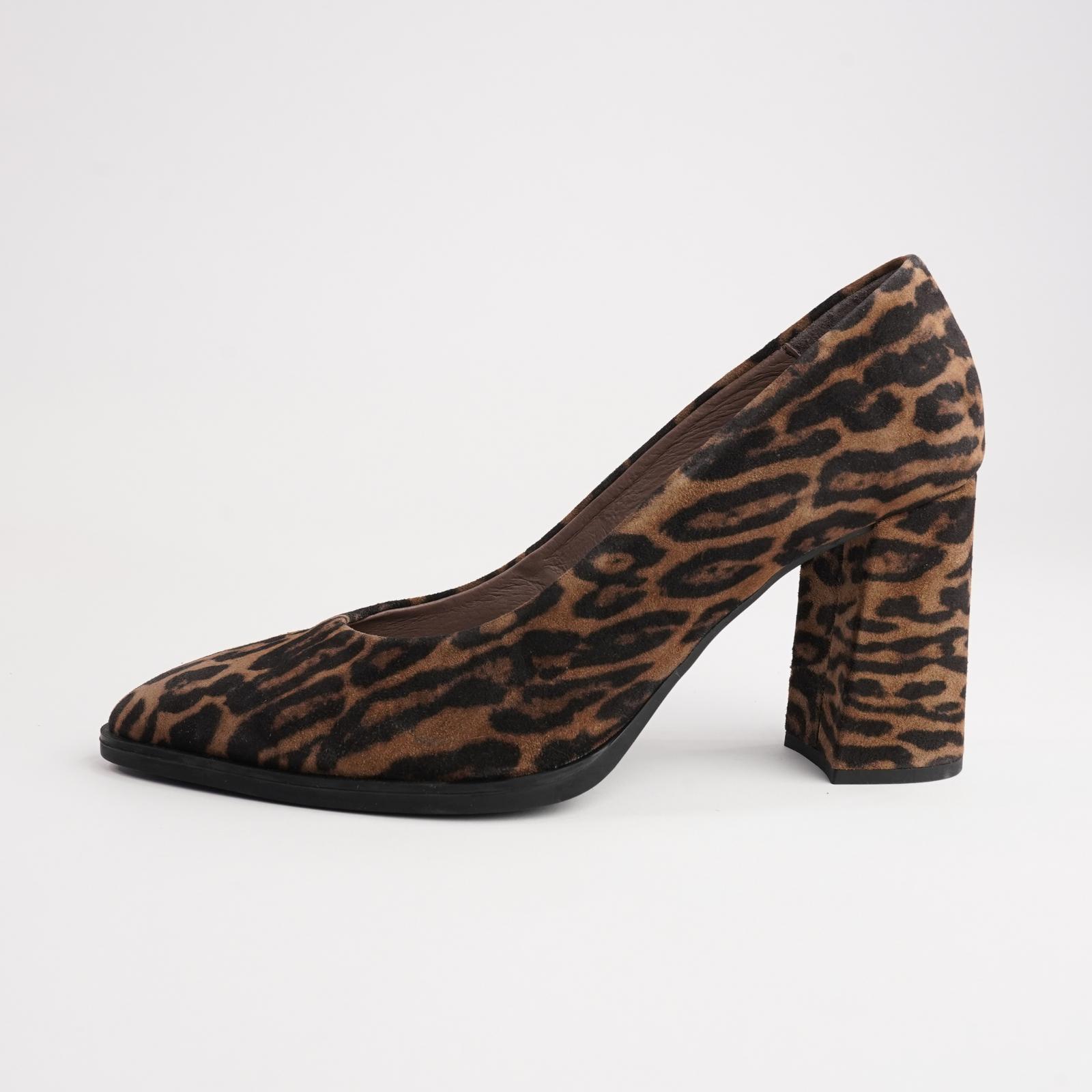 Sable Animal Suede Leather Heels