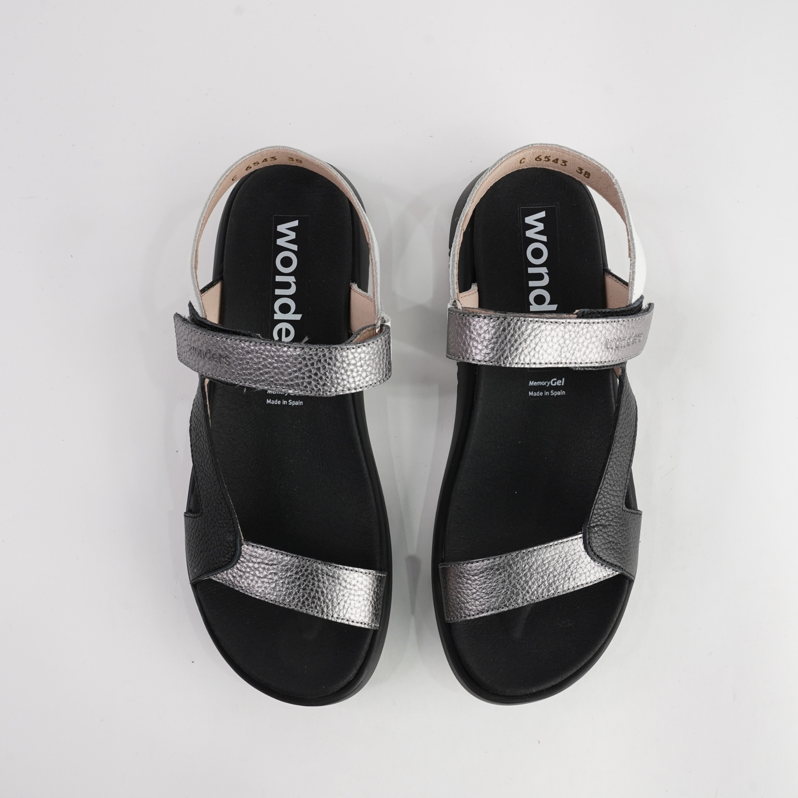Cami Black Combo Leather Sandals