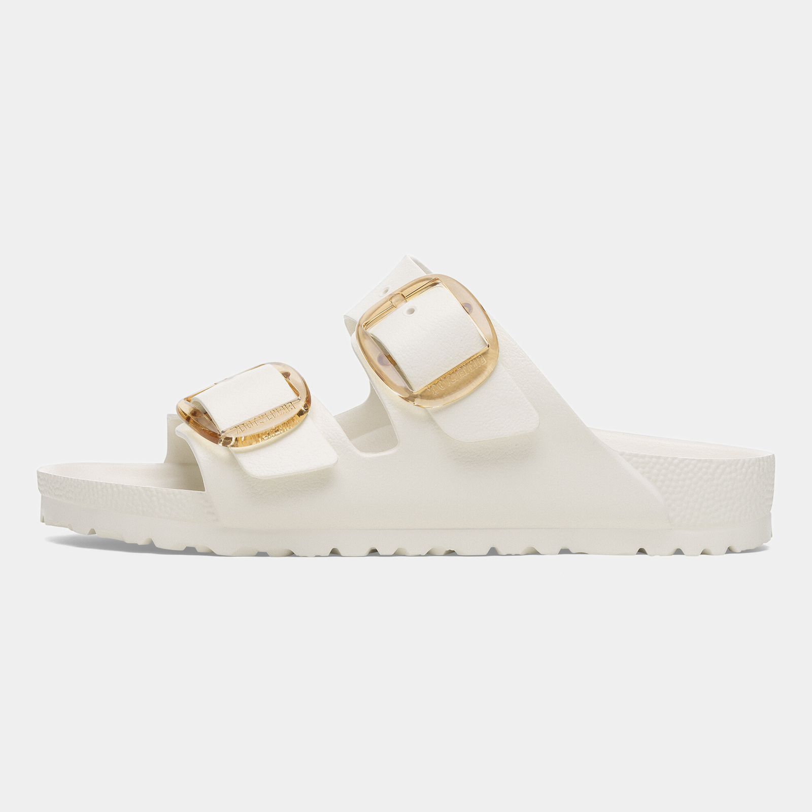 Arizona Eva Big Buckle Eggshell Sandals