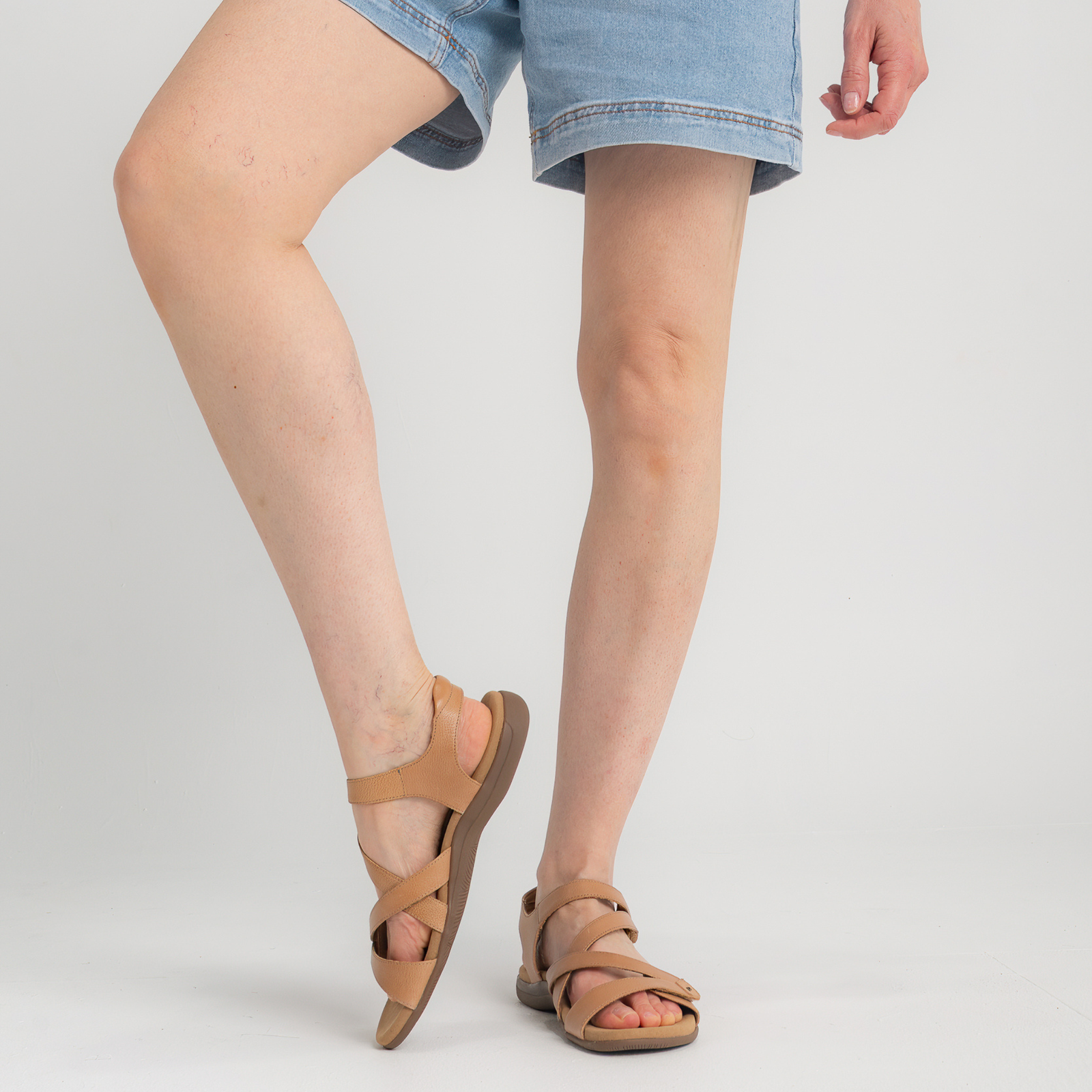 Big Time Natural Leather Sandals