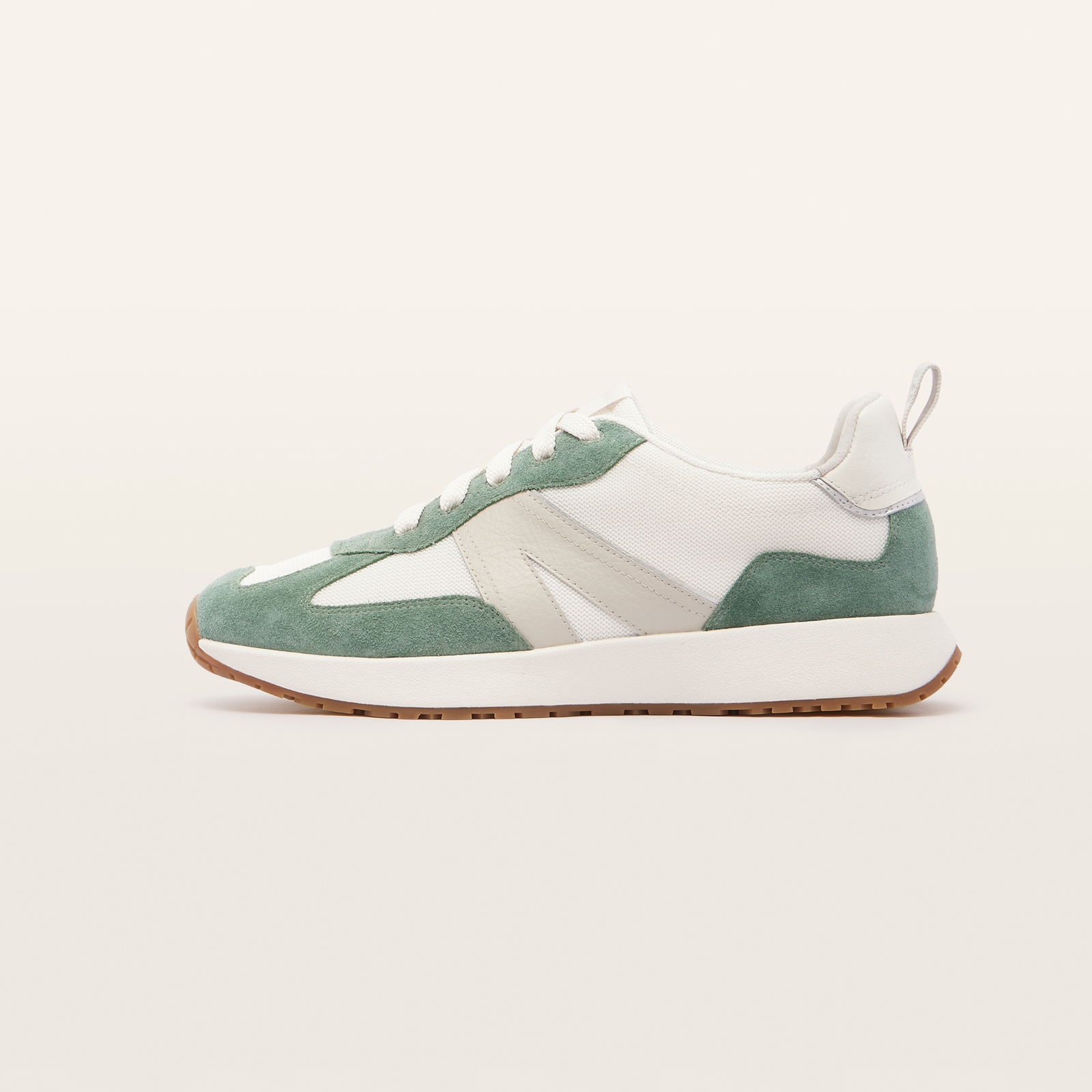Axel II Chalk Eucalyptus Suede Leather Sneakers