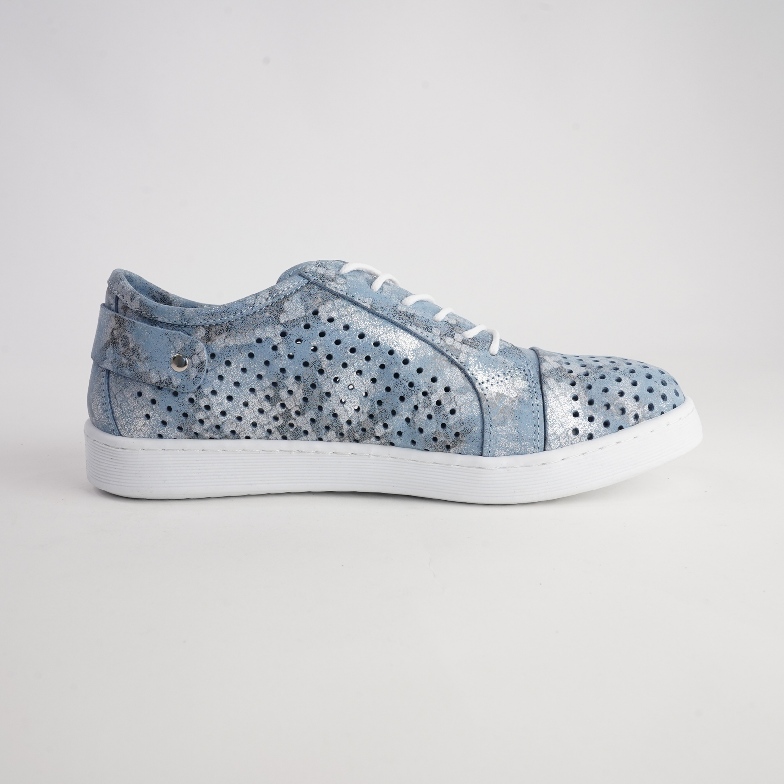 Eg17p Denim Leather Sneakers