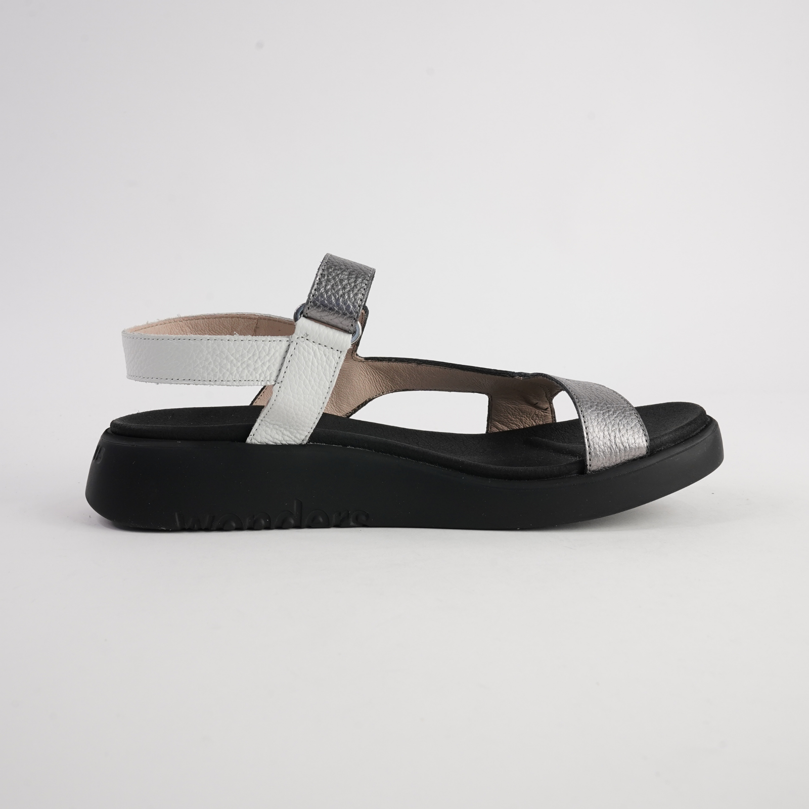 Cami Black Combo Leather Sandals