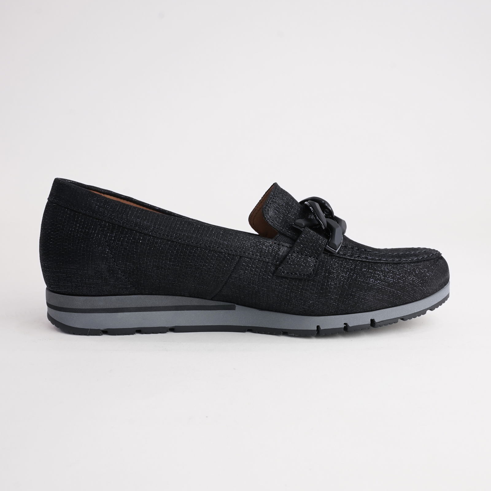 Giselle Ocean Lizard Leather Loafers