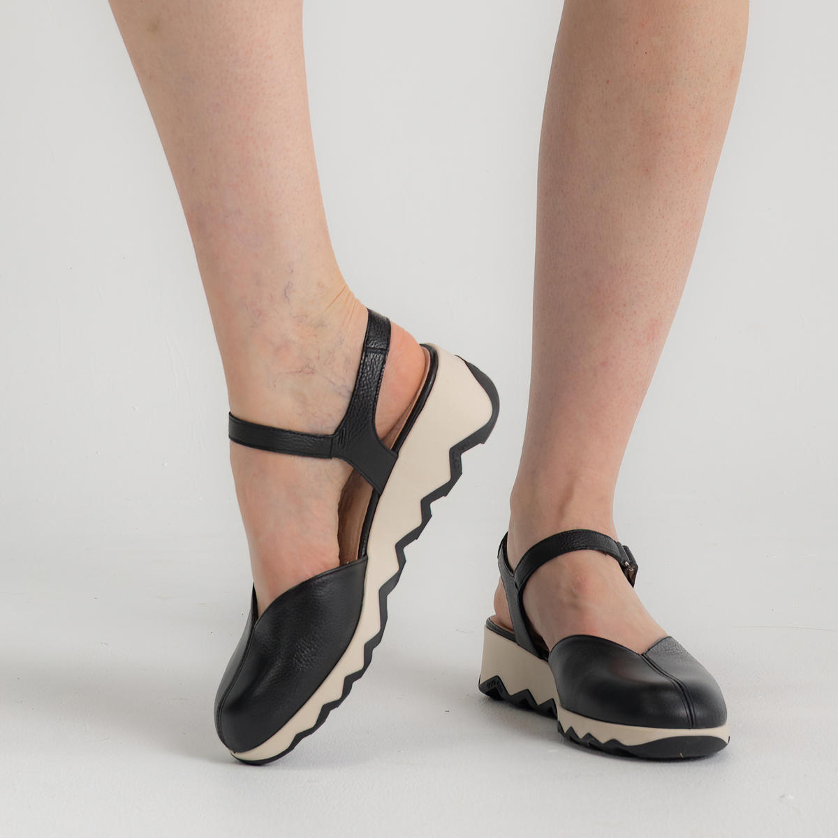 Cobi Black Leather Flats