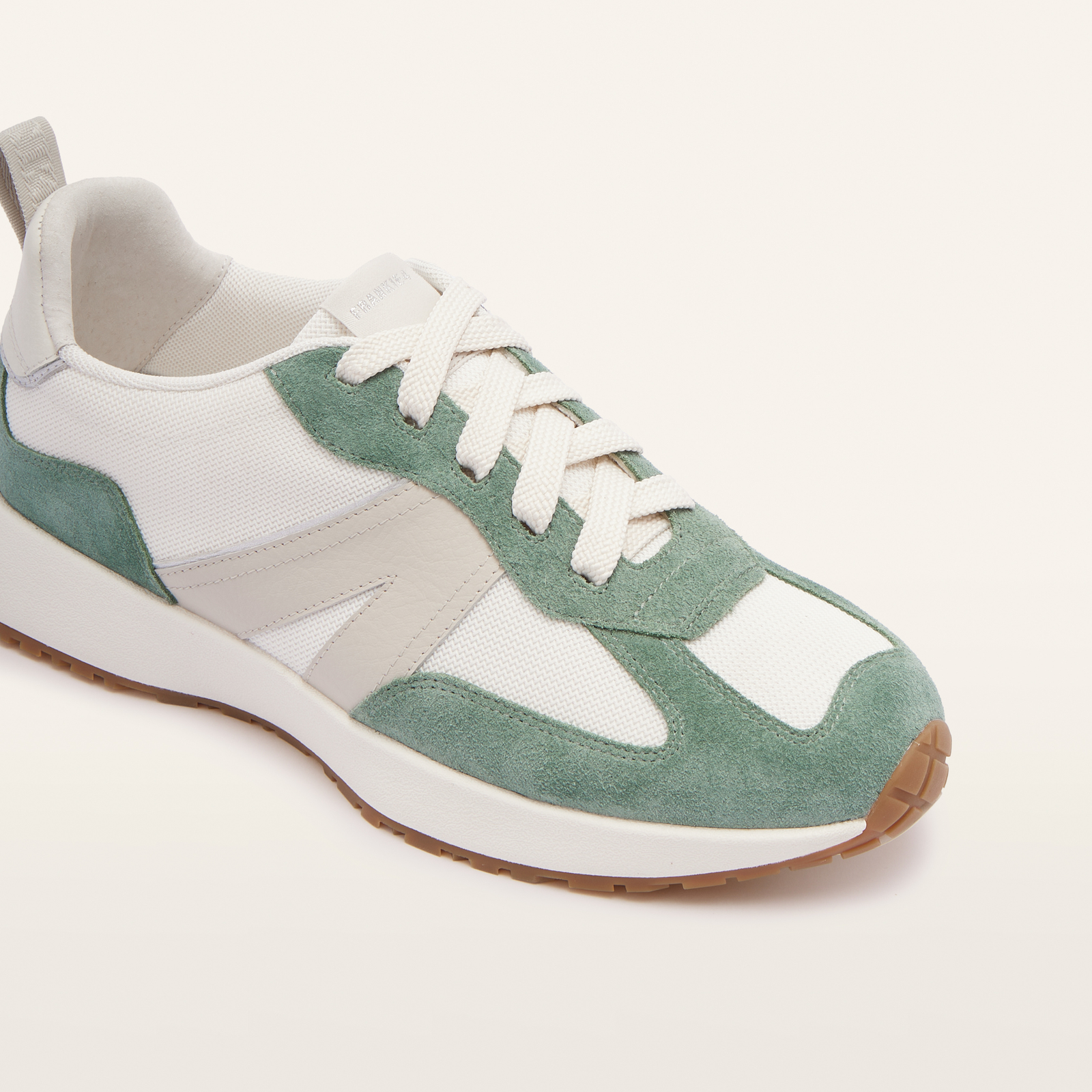 Axel II Chalk Eucalyptus Suede Leather Sneakers