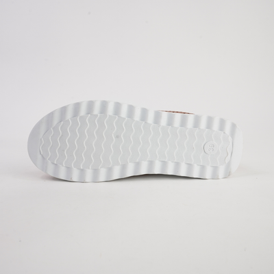 Eg256 Tan Leather Sneakers