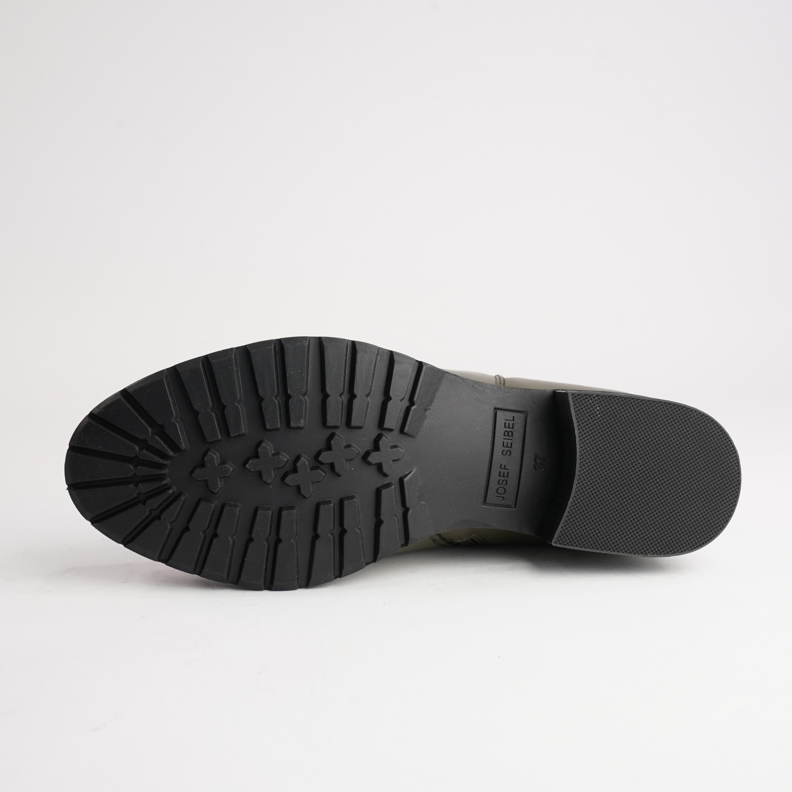 Chiara 02 Olive Leather Ankle Boots