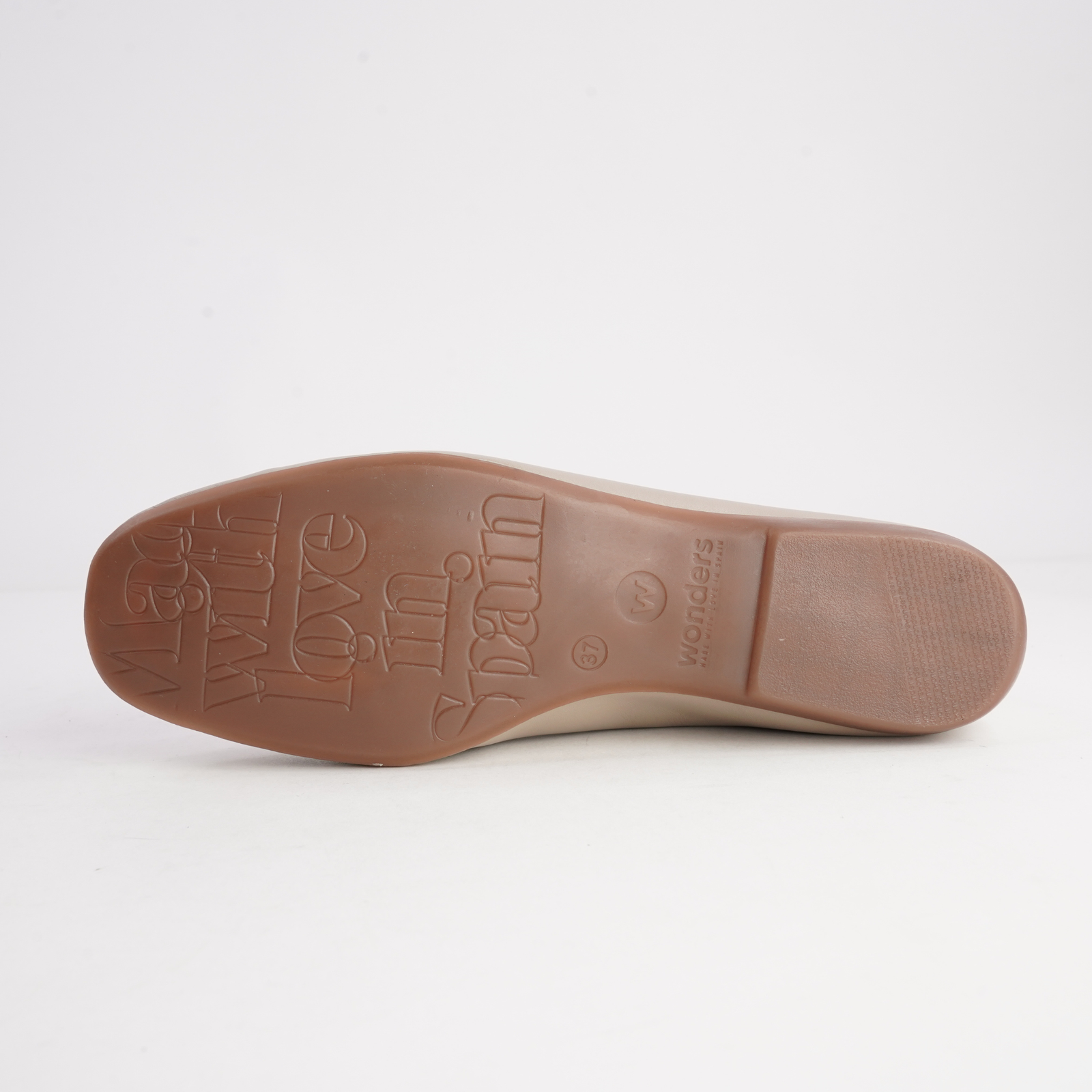 Seamly Taupe Leather Ballet Flats