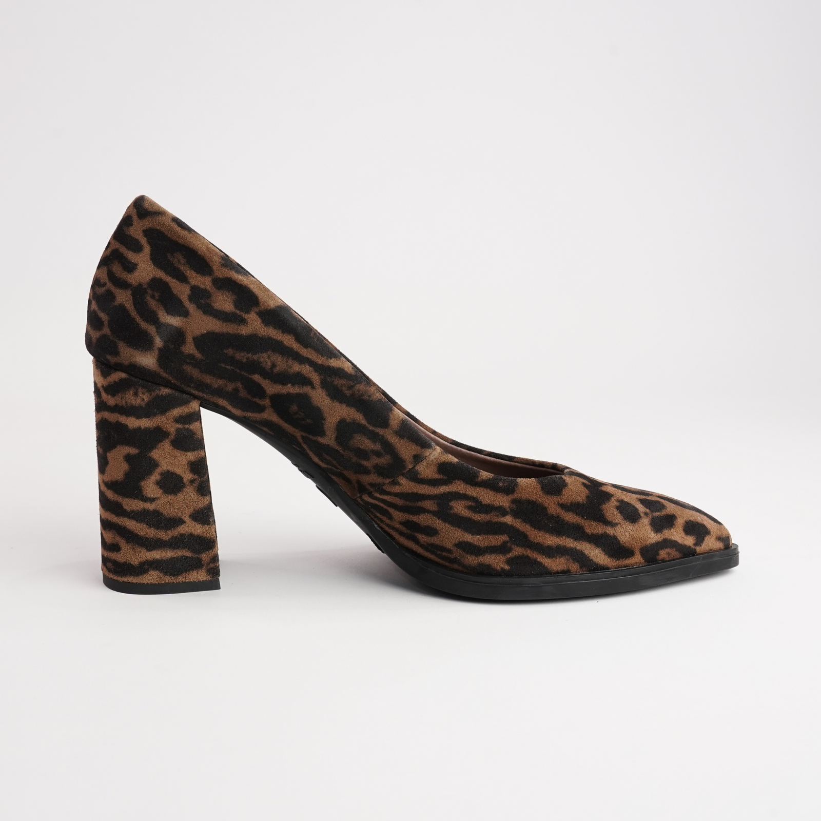 Sable Animal Suede Leather Heels