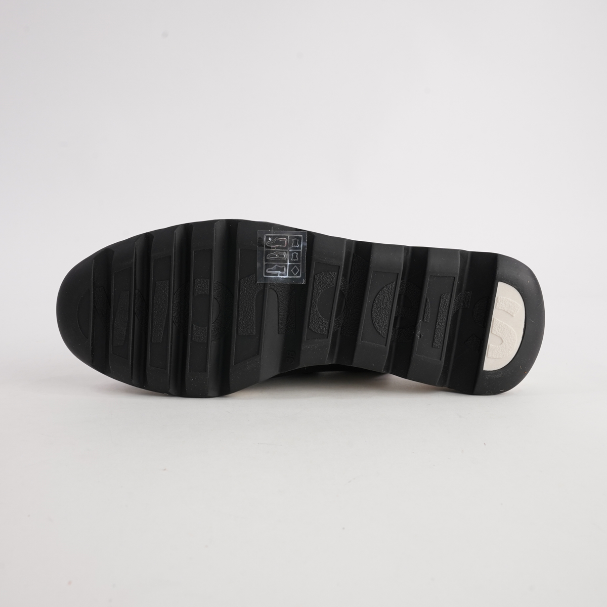 Claudia Black Leather Flats