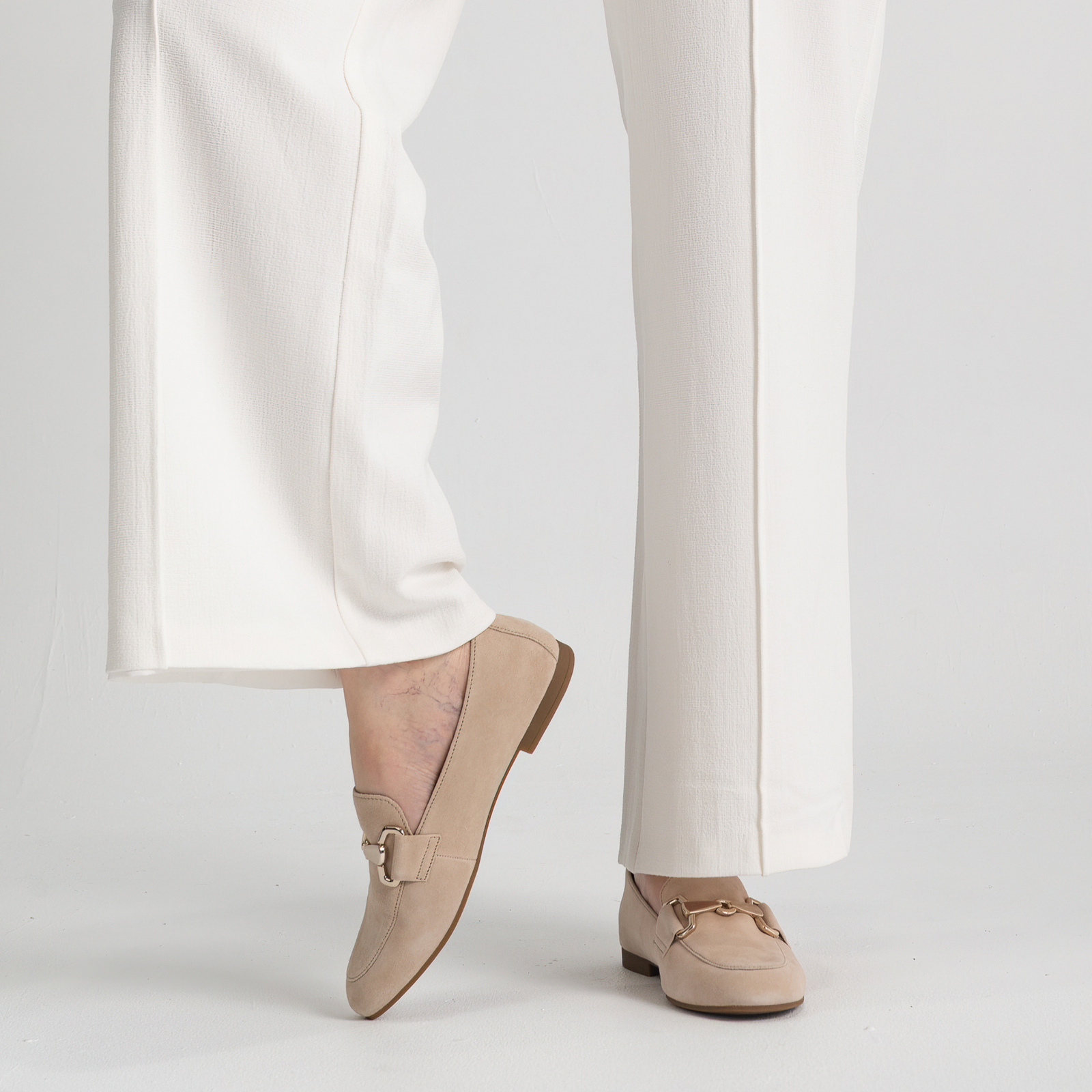 Edith Oak Suede Loafers