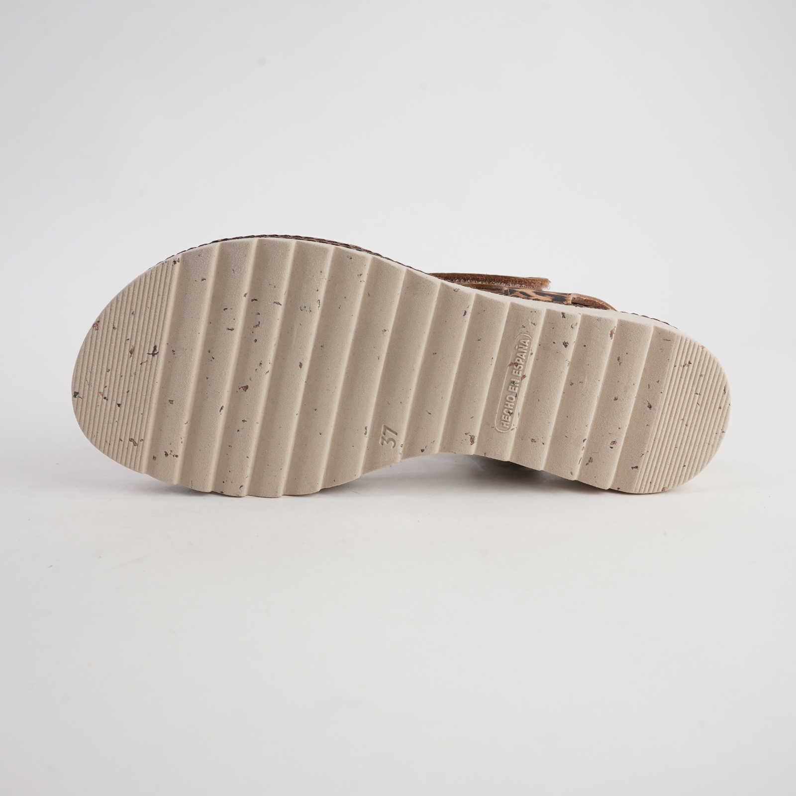 Lapel Cuero/ Leopard Leather Sandals