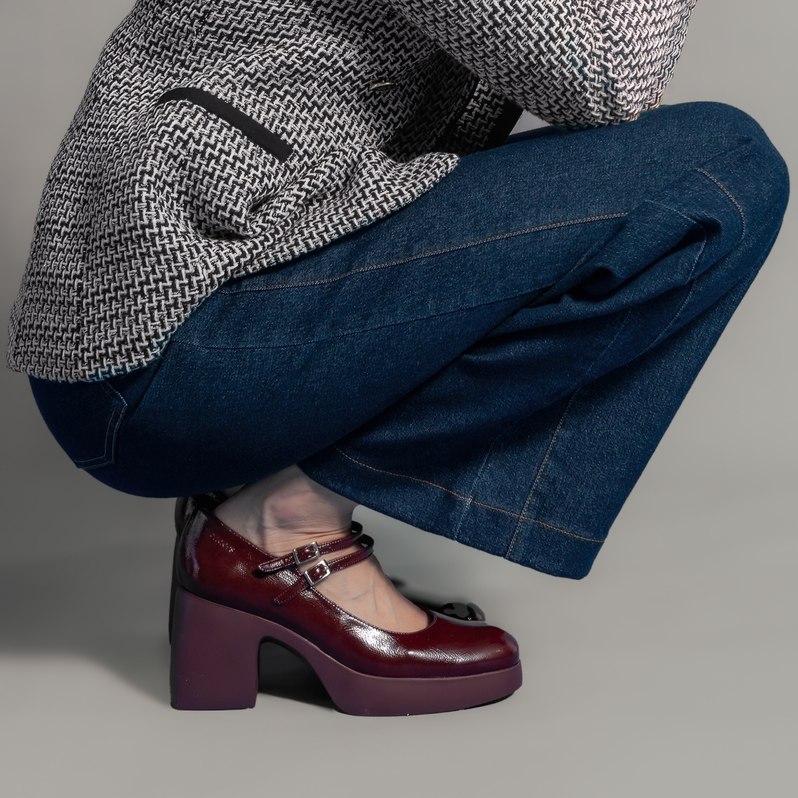 Indira Vino Leather Heels