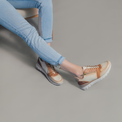 W4r-6718c4 Nata Leather Sneakers