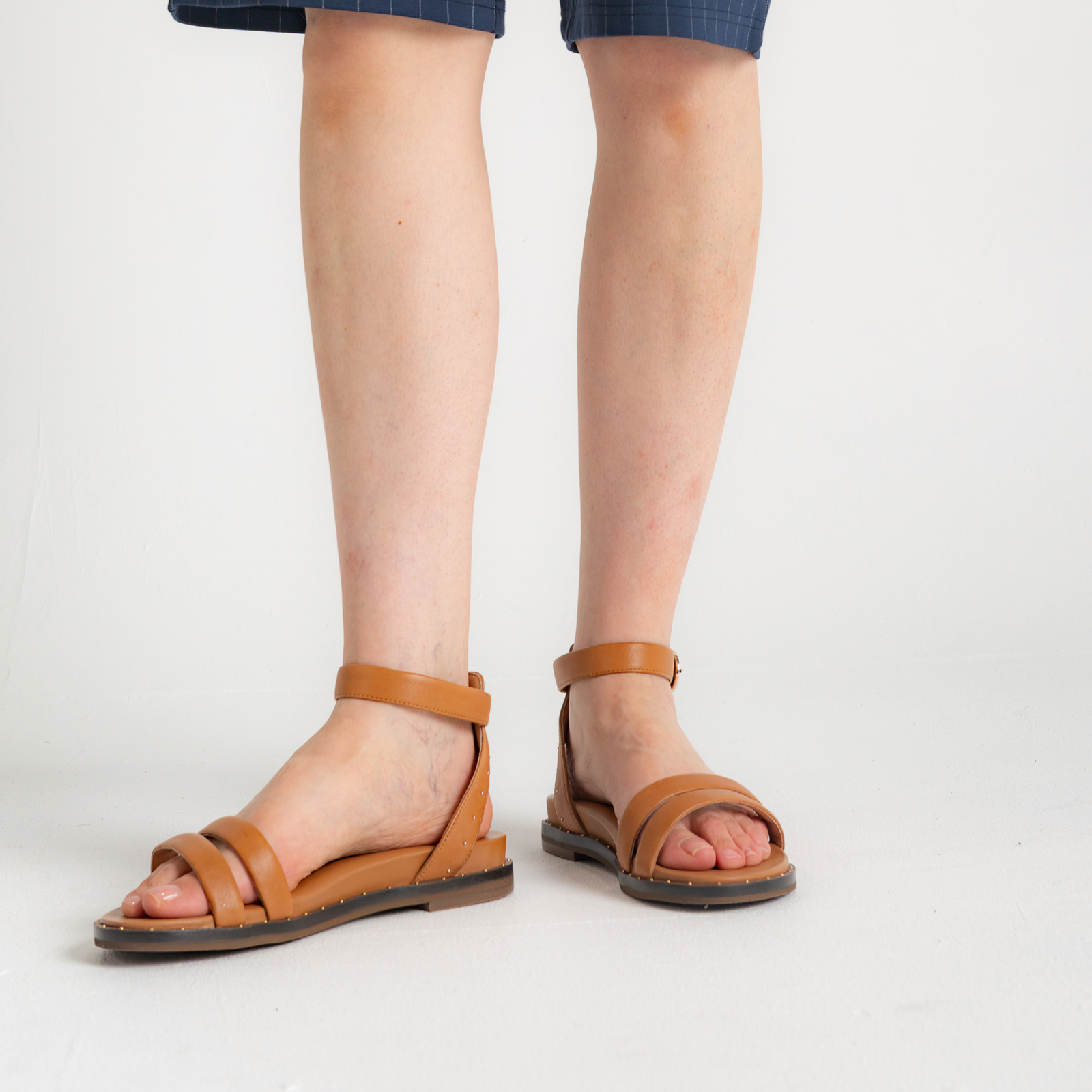 Patterson Tan Leather Sandals