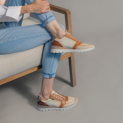W4r-6718c4 Nata Leather Sneakers