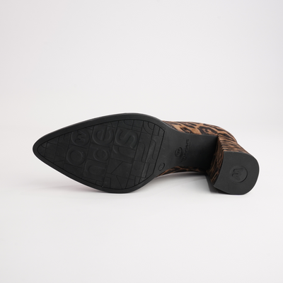 Sable Animal Suede Leather Heels