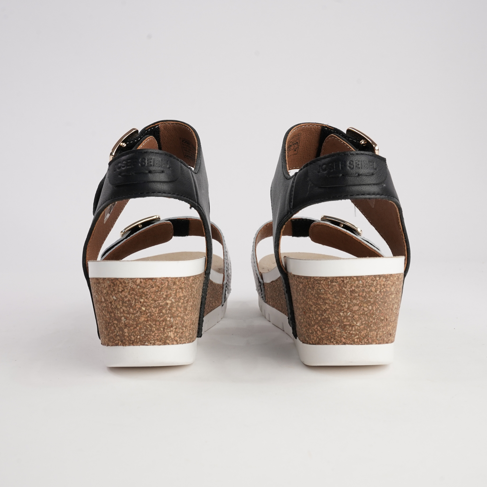 Quinn 02 Schwarz Combi Leather Sandals