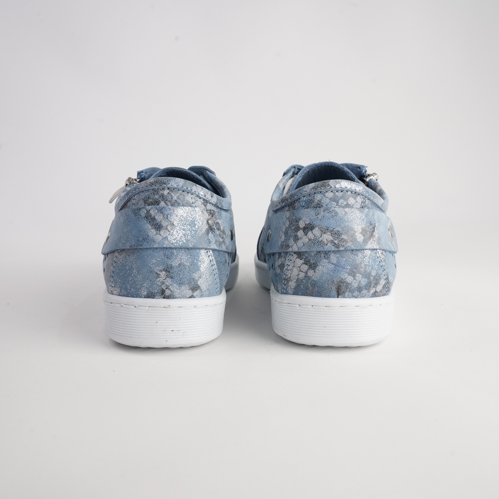 Eg17p Denim Leather Sneakers