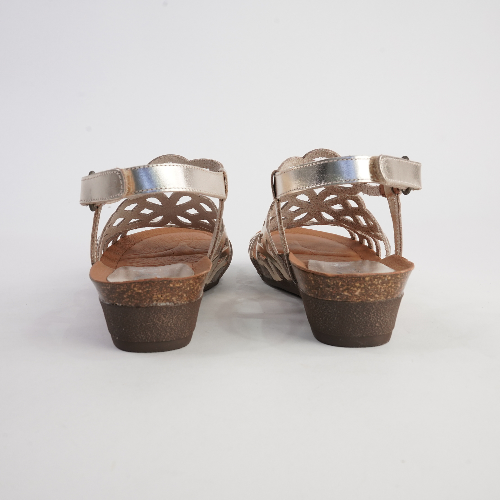 Izabel Champagne Leather Sandals