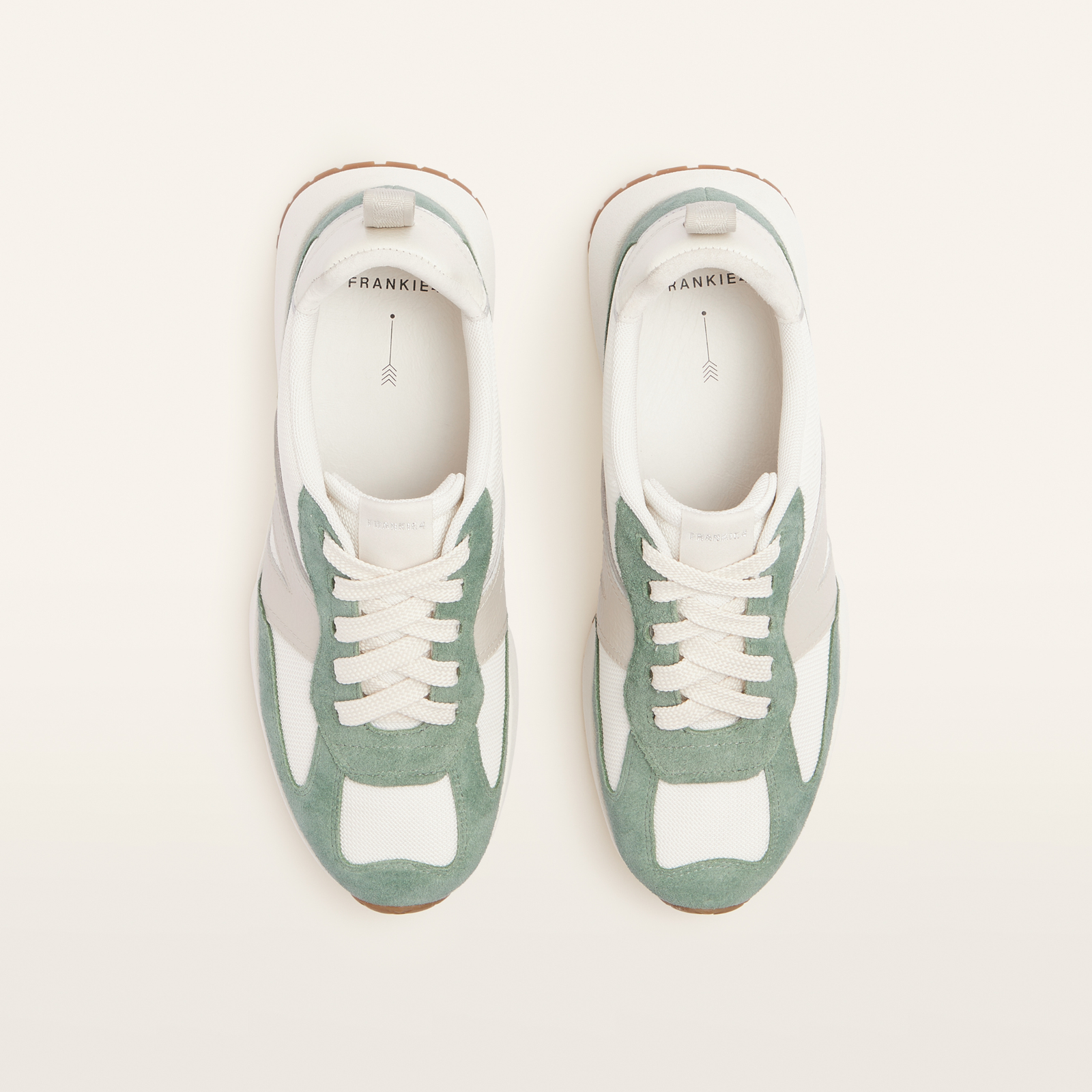 Axel II Chalk Eucalyptus Suede Leather Sneakers