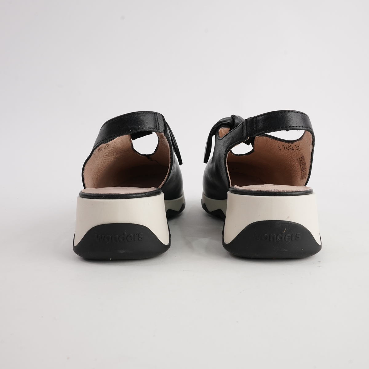 Claudia Black Leather Flats