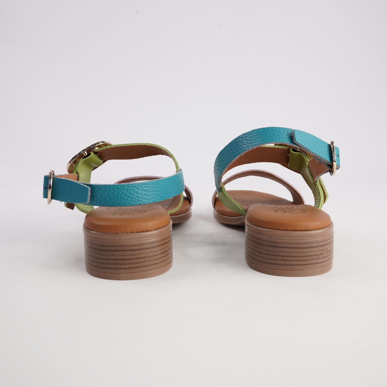 Trilly Bright Multi Leather Sandals