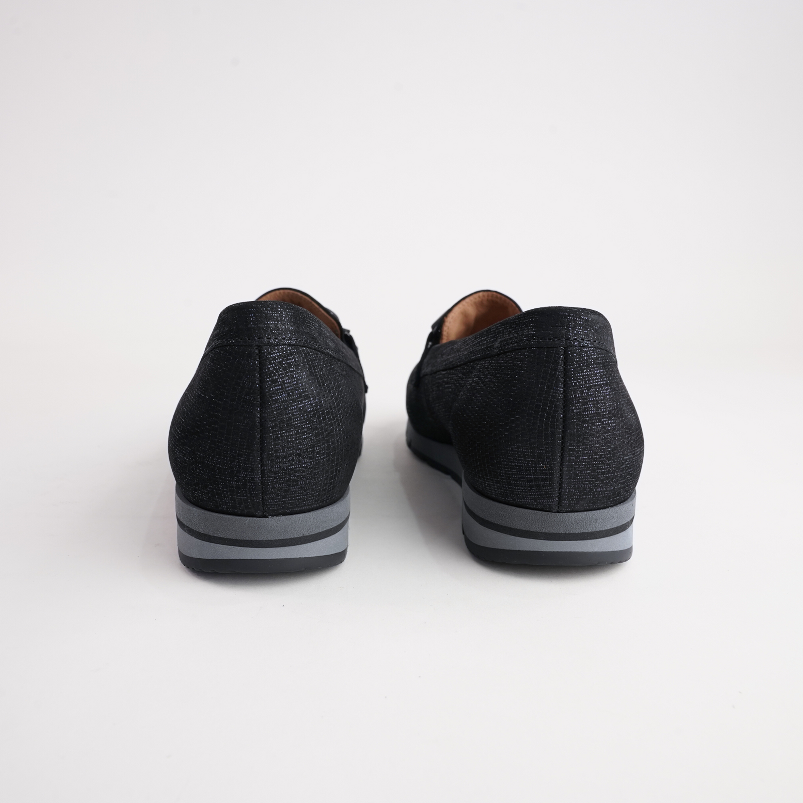 Giselle Ocean Lizard Leather Loafers