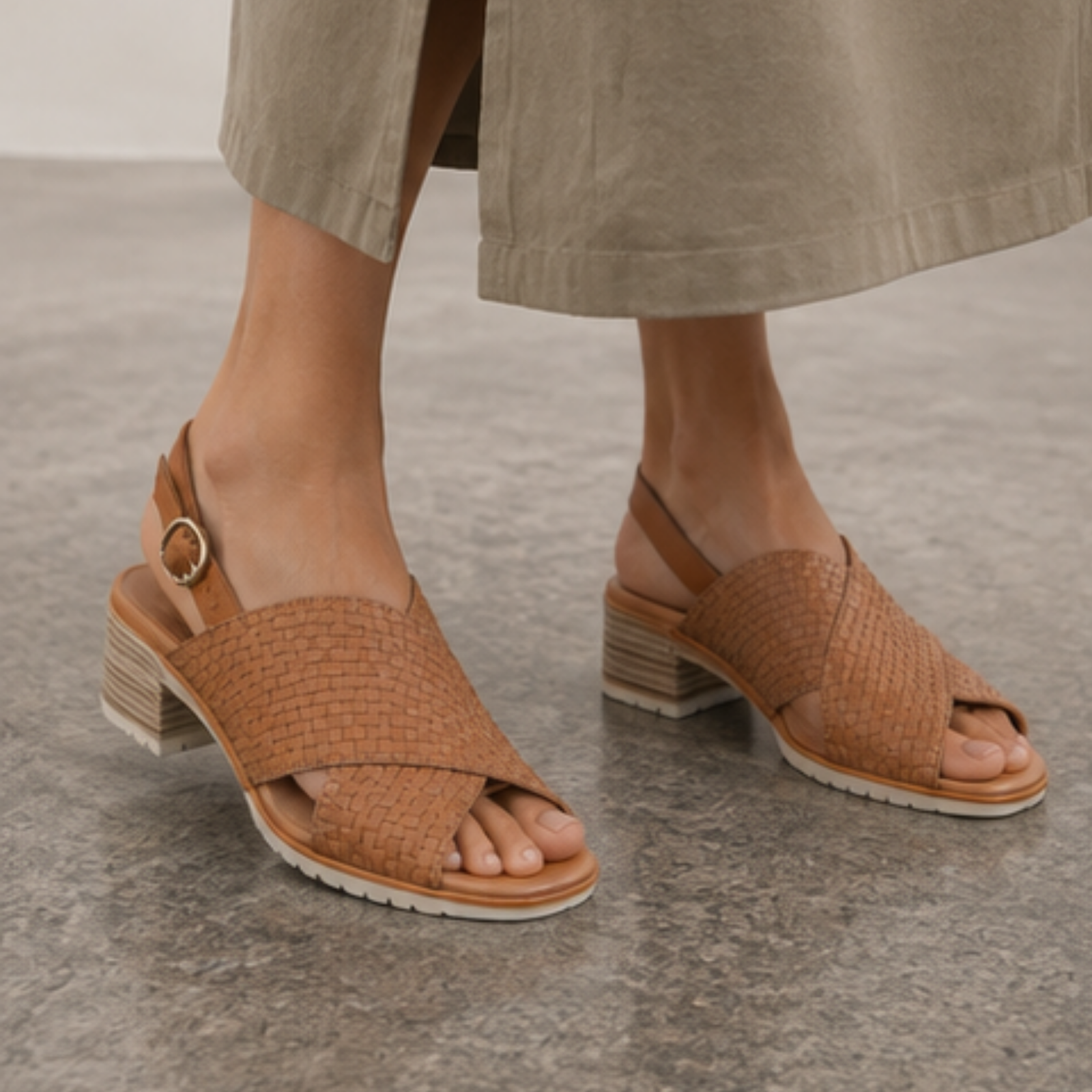 Exile Tan Leather Sandals