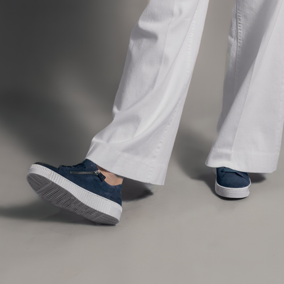 Amelia Atlantik Suede Leather Sneakers