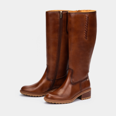 W0D-9761 Cuero Leather Knee Boots