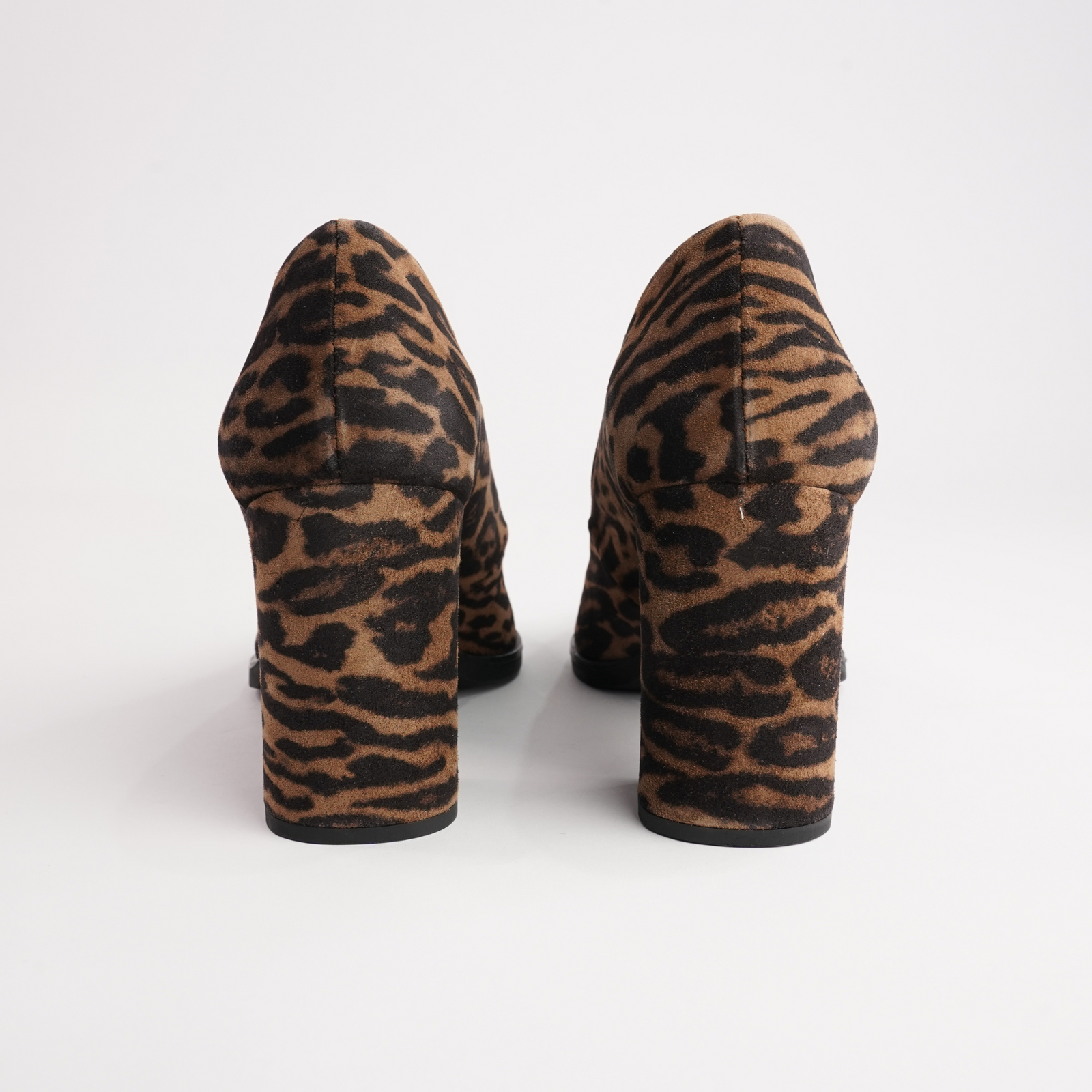 Sable Animal Suede Leather Heels