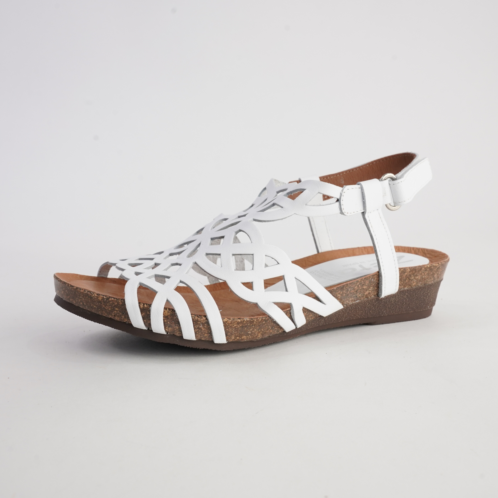 Izabel White Leather Sandals