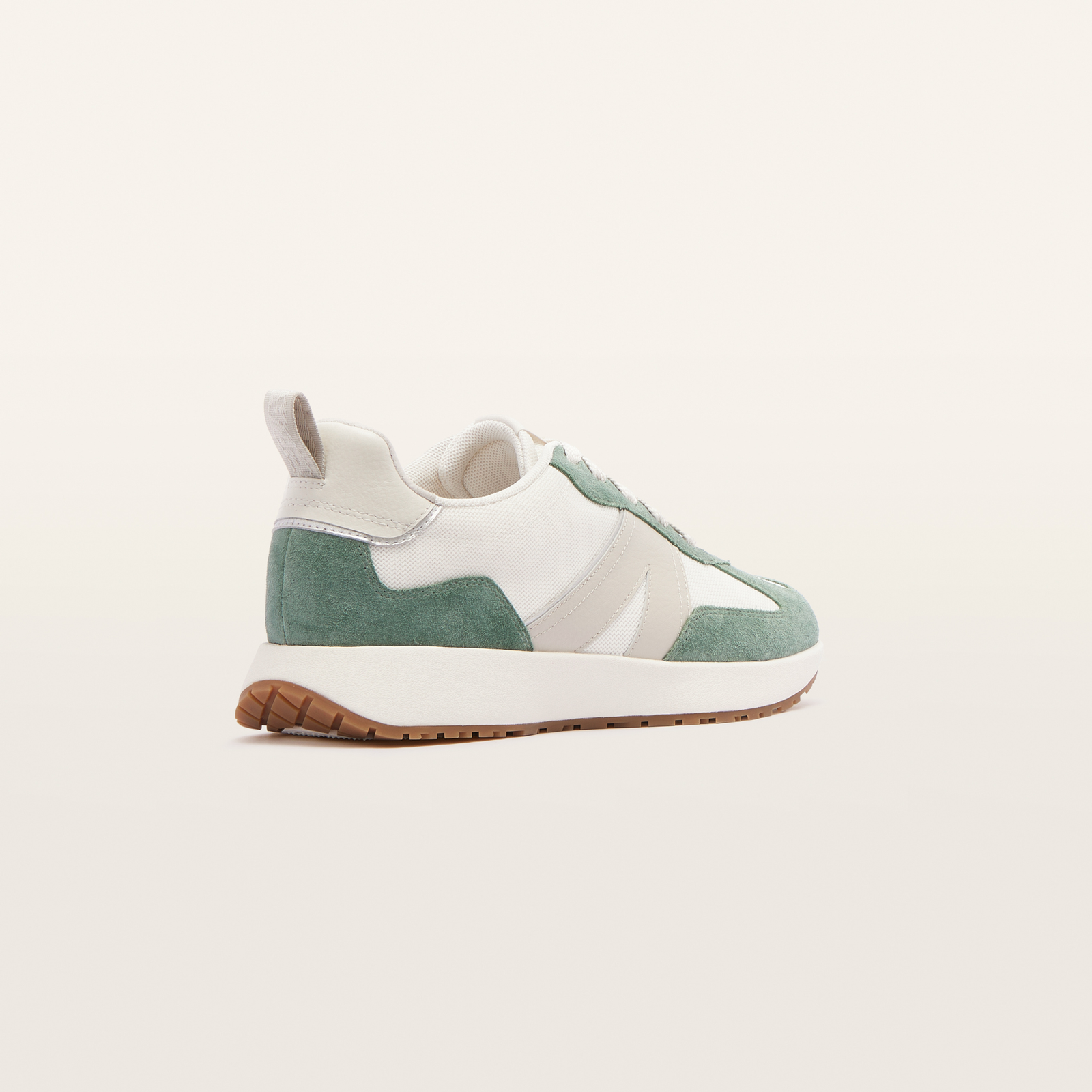 Axel II Chalk Eucalyptus Suede Leather Sneakers