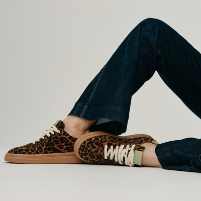 Eslyn Leopard Leather Sneakers