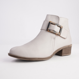 EG230 Taupe Leather Ankle Boots