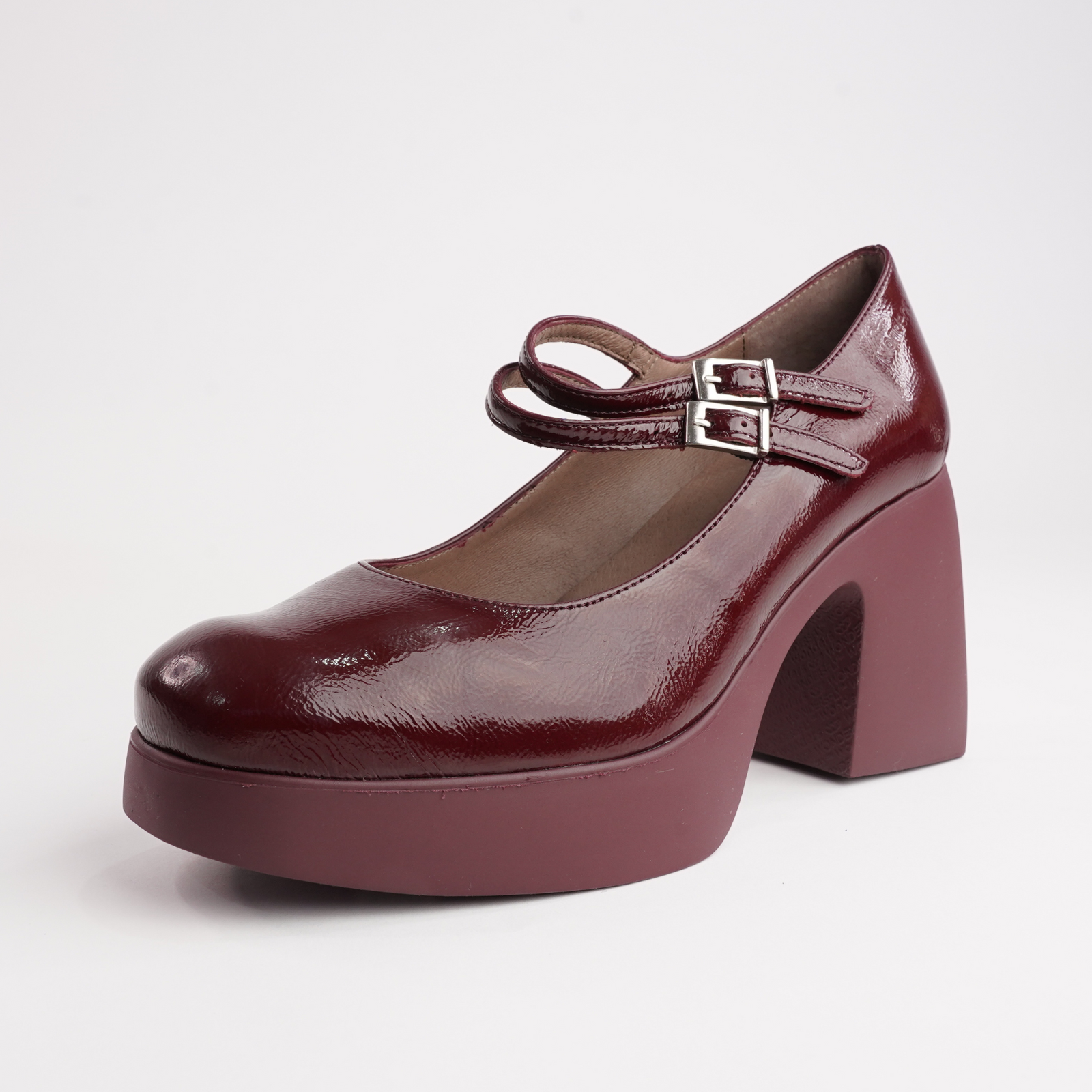 Indira Vino Leather Heels