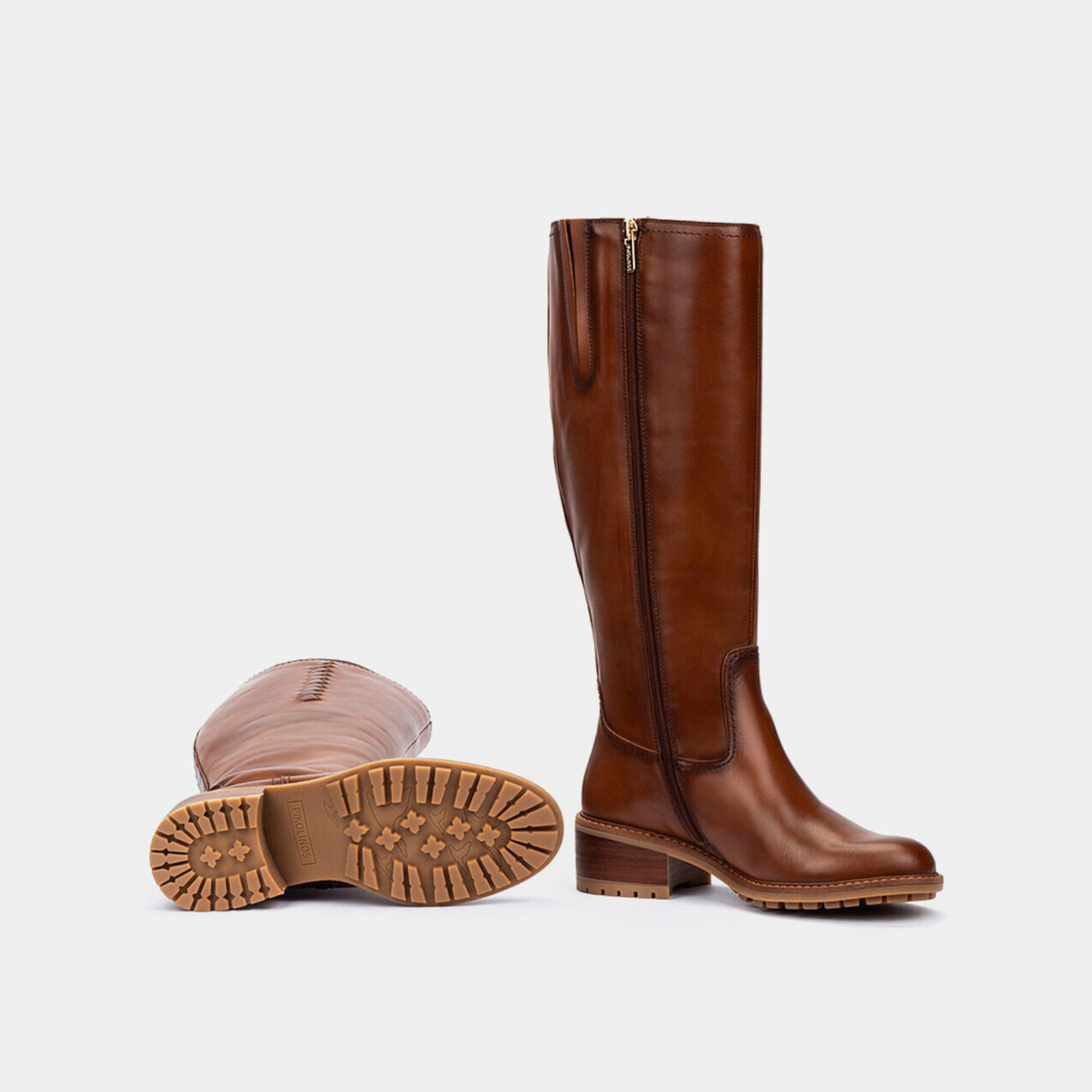 W0D-9761 Cuero Leather Knee Boots