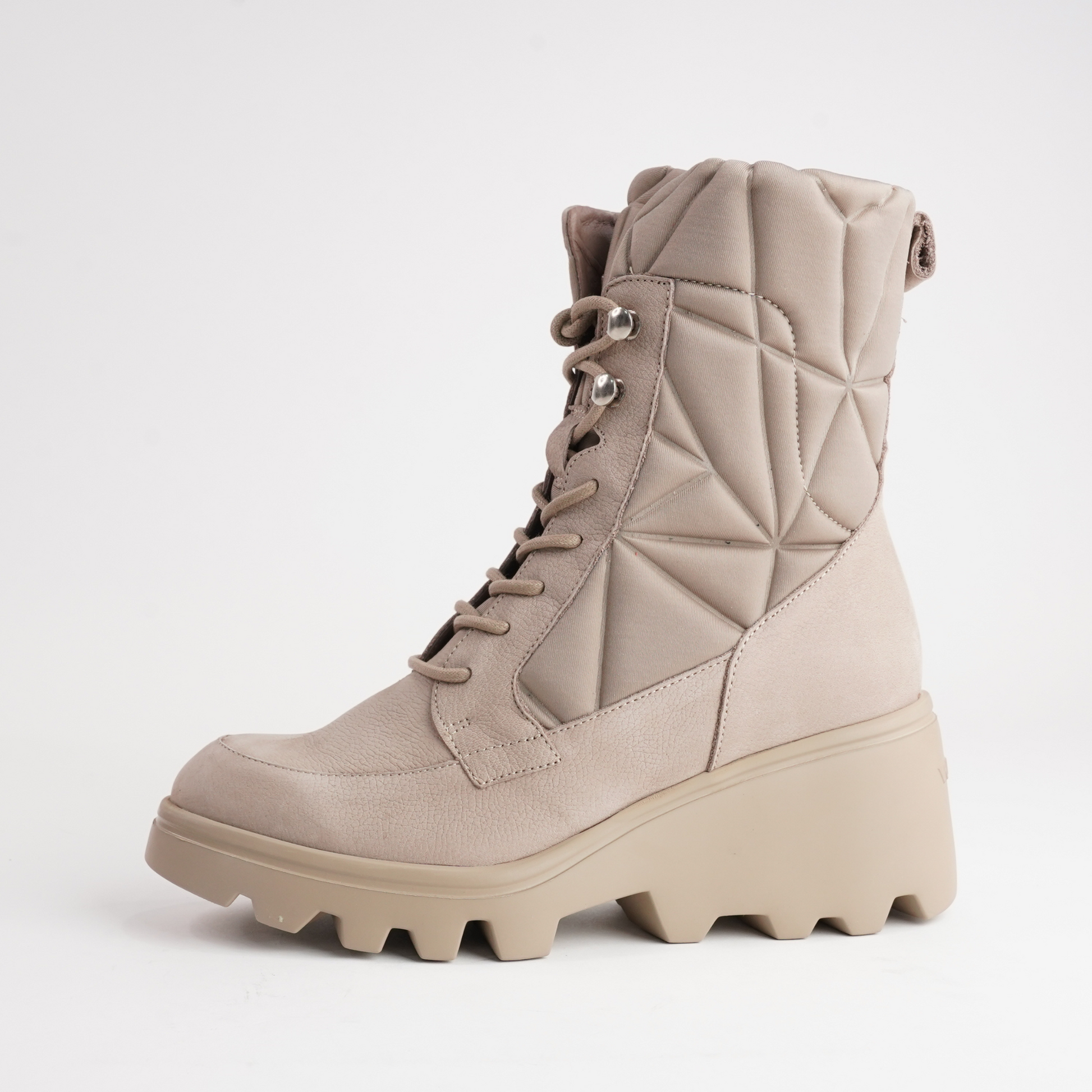 Eshy Taupe Leather Boots
