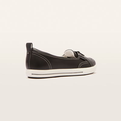 Sophie Iv Black Leather Sneakers