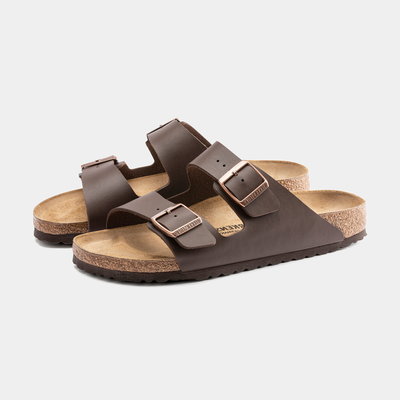 Arizona Birko-Flor Dark Brown Sandals