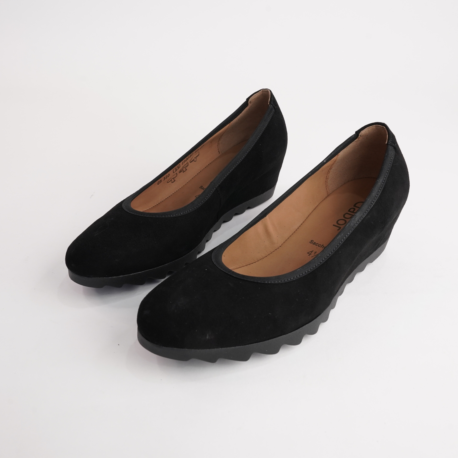 Gail Black Suede Leather Heels