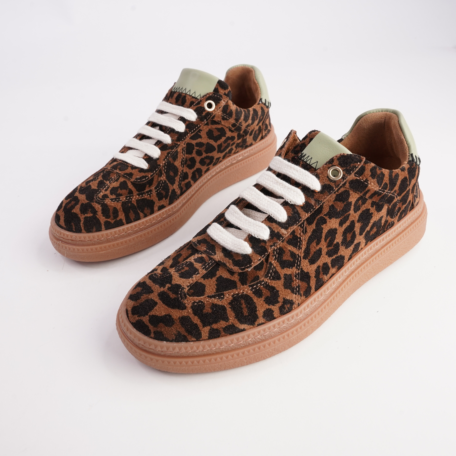 Eslyn Leopard Leather Sneakers