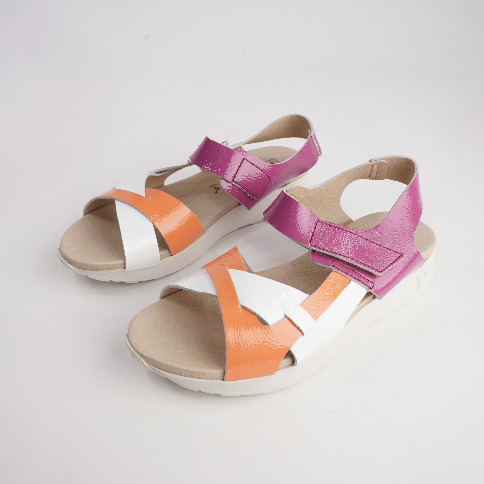 10554 Naranja Leather Sandals