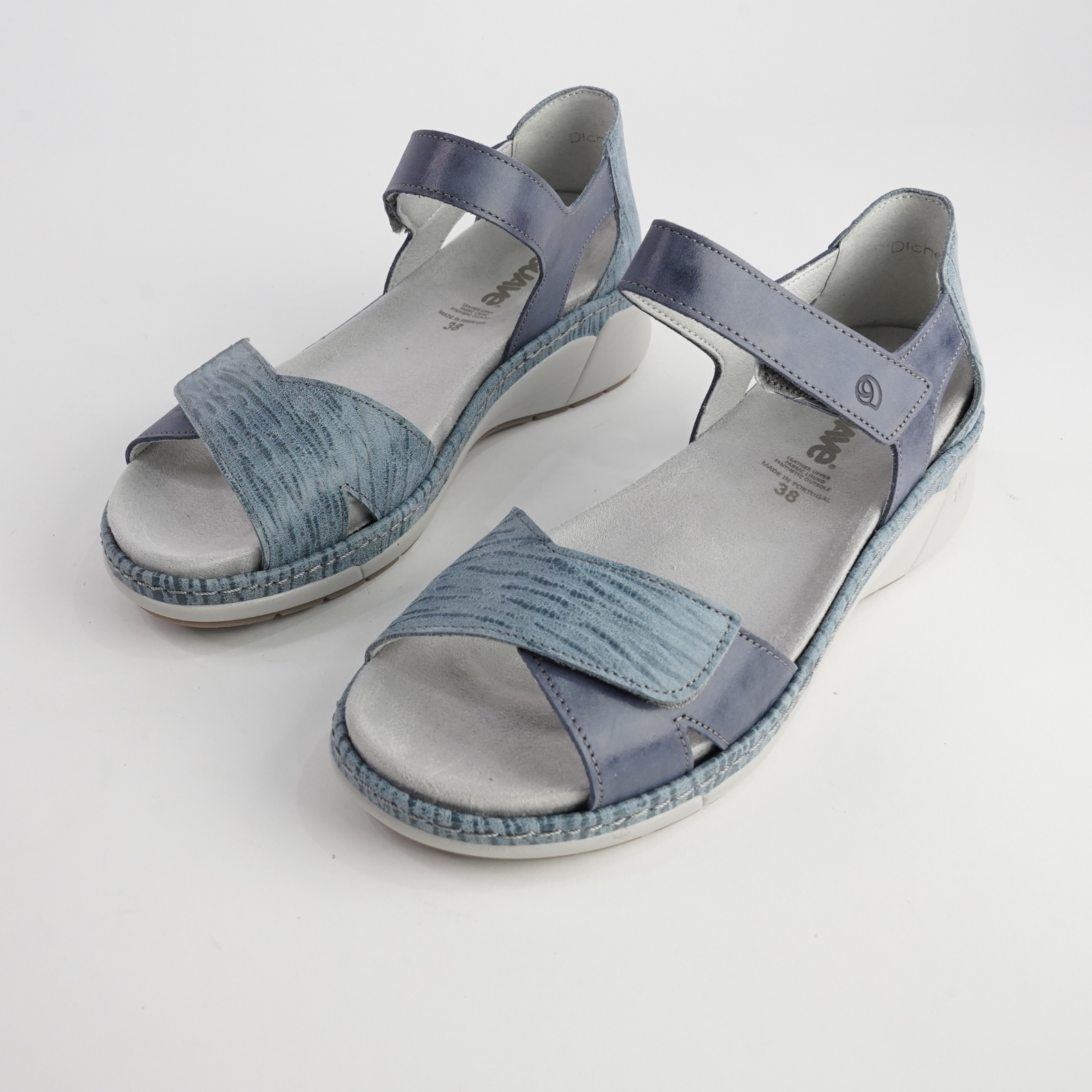 Dickens Cobalt Leather Sandals
