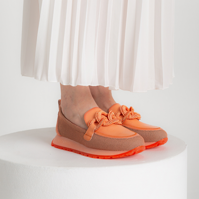 Hv254065 Tangerine Leather Loafers