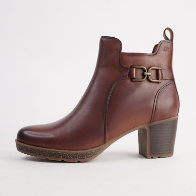 Gloria 04 Cognac Leather Ankle Boots